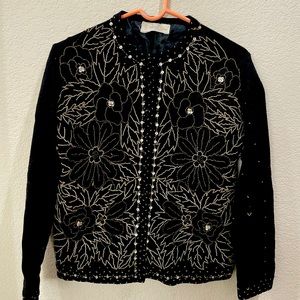 Vintage sequin & bead cardigan